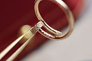 Cartier Juste un Clou ring, small model, half-paved - 2