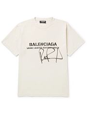 Balenciaga RuPaul Oversized T-shirt Chalky White/Black - 4