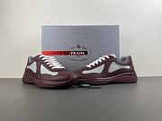 Prada America's cup sneakers amaranth red - 4