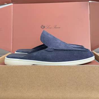 Loro Piana Babouche Walk Suede Slippers 