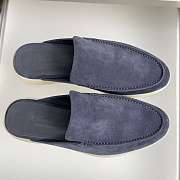 Loro Piana Babouche Walk Suede Slippers  - 4