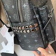 MCM Stark Backpack In Visetos Black 33x41x15cm - 6