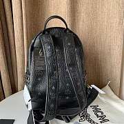 MCM Stark Backpack In Visetos Black 33x41x15cm - 5