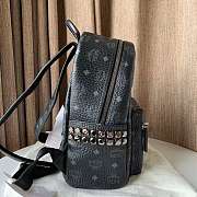 MCM Stark Backpack In Visetos Black 33x41x15cm - 4