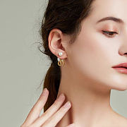 Dior size pearl stud earrings - 6
