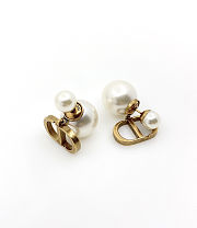 Dior size pearl stud earrings - 3