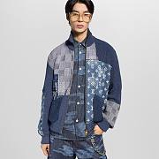 Louis Vuitton Monogram Color-Blocked Checkerboard Knit Zipper Jacket - 6