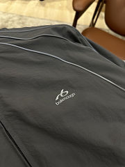 Balenciaga Logo Print Topstitched Sports Jacket - 6
