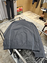 Balenciaga Logo Print Topstitched Sports Jacket - 4