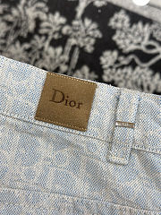 DIOR All-over Monogram Straight-Leg Jeans - 2