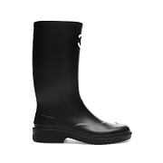 Chanel Rubber Rain Boots Black G39620  - 1