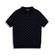 Gucci cotton silk jacquard polo shirt - 1