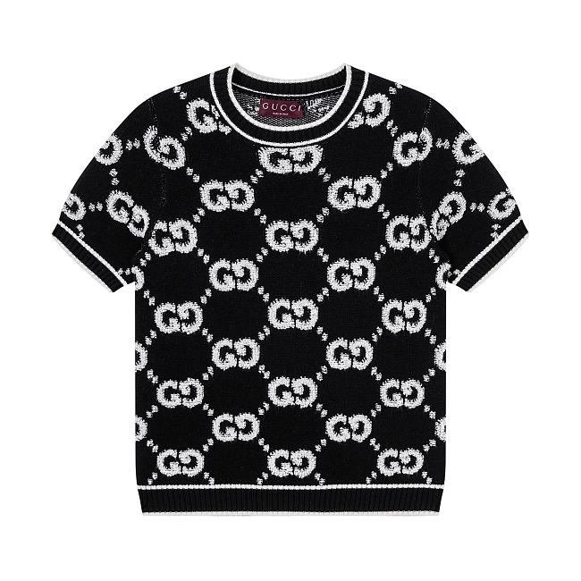 Gucci GG Wool Bouclé Jacquard Top - 1