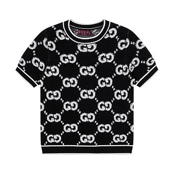 Gucci GG Wool Bouclé Jacquard Top