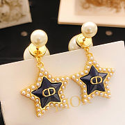 Dior Latest Style Blue Star Earrings - 4