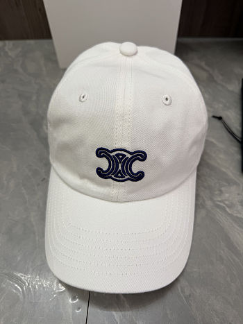 Celine Triomphe Richelieu Cap white