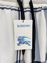 Burberry Check Silk Twill Shorts Cream - 5