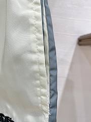Burberry Check Silk Twill Shorts Cream - 3