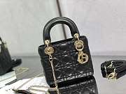 Dior Lady Black Gold Hardwware 17×7×15 cm - 1