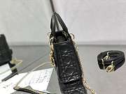 Dior Lady Black Gold Hardwware 17×7×15 cm - 6