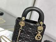 Dior Lady Black Gold Hardwware 17×7×15 cm - 4