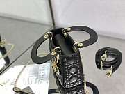 Dior Lady Black Gold Hardwware 17×7×15 cm - 5