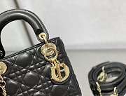 Dior Lady Black Gold Hardwware 17×7×15 cm - 2