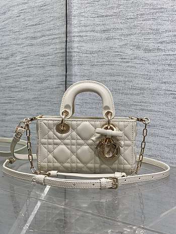 Dior Chalk White Mini Bag 16*5.5*10cm