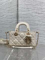 Dior Chalk White Mini Bag 16*5.5*10cm - 5