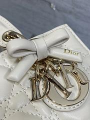 Dior Chalk White Mini Bag 16*5.5*10cm - 3
