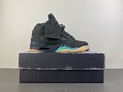 Air Jordan 5 Retro SoleFly Black Aurora Green IU0734-001 - 6