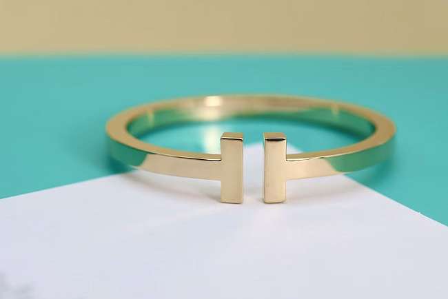 Tiffany T Square Bracelet in Yellow Gold - 1