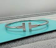 Tiffany T Wire Bracelet in White Gold - 5