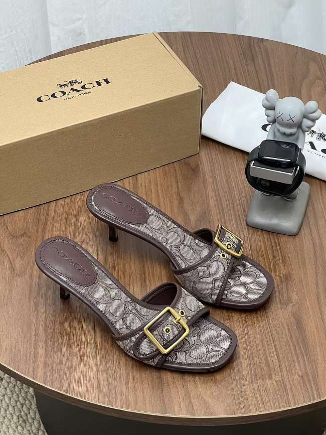  Coach Margot Sandal In Signature Jacquard - 1