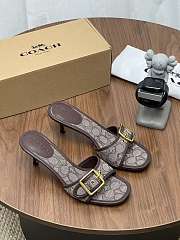  Coach Margot Sandal In Signature Jacquard - 6