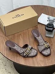  Coach Margot Sandal In Signature Jacquard - 5