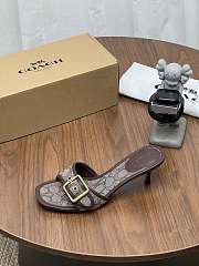  Coach Margot Sandal In Signature Jacquard - 4