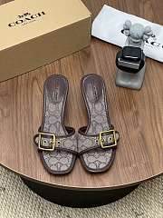  Coach Margot Sandal In Signature Jacquard - 3