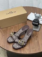  Coach Margot Sandal In Signature Jacquard - 2