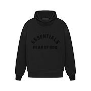 Fear of God Essentials Chest Logo Hoodie 'Jet Black' - 3