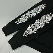 Chrome Hearts Horseshoe Floral Pullover Hoodie Black - 4