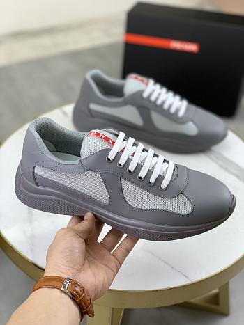 Prada America’s Cup Sneakers in Grey and White