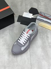 Prada America’s Cup Sneakers in Grey and White - 2