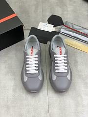 Prada America’s Cup Sneakers in Grey and White - 3