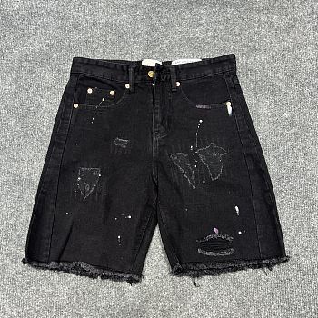 Gallery Dept. Ripped Splattered Denim Shorts