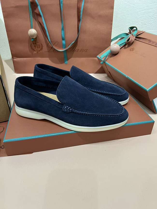 Loro Piana Summer Walk Loafer Dark Navy - 1