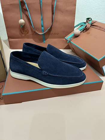 Loro Piana Summer Walk Loafer Dark Navy