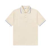 Burberry Logo Collar Cotton Polo Shirt  - 1