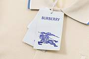 Burberry Logo Collar Cotton Polo Shirt  - 4