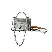 Louis Vuitton Vanity Chain Pouch Monogram Miroir Silver 11.5 x 6.5 x 19 cm - 1